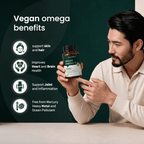 Nuerolet Vegan Omega 3 Algal Oil | 700mg High Potency DHA - nuerolet veg omega 3