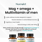 Nuerolet supplement bottles with product description on a white background
