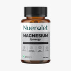 Nuerolet Magnesium Synergy – calming blend of magnesium glycinate and malate with calcium and zinc to support better sleep, muscle recovery, bone strength, and stress relief