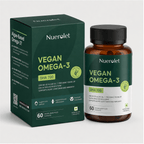 Nuerolet Vegan Omega 3 Algal Oil | 700mg High Potency DHA - nuerolet veg omega 3