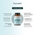 Nuerolet Men Complete Multivitamin bottle with ingredients listed on a light blue background